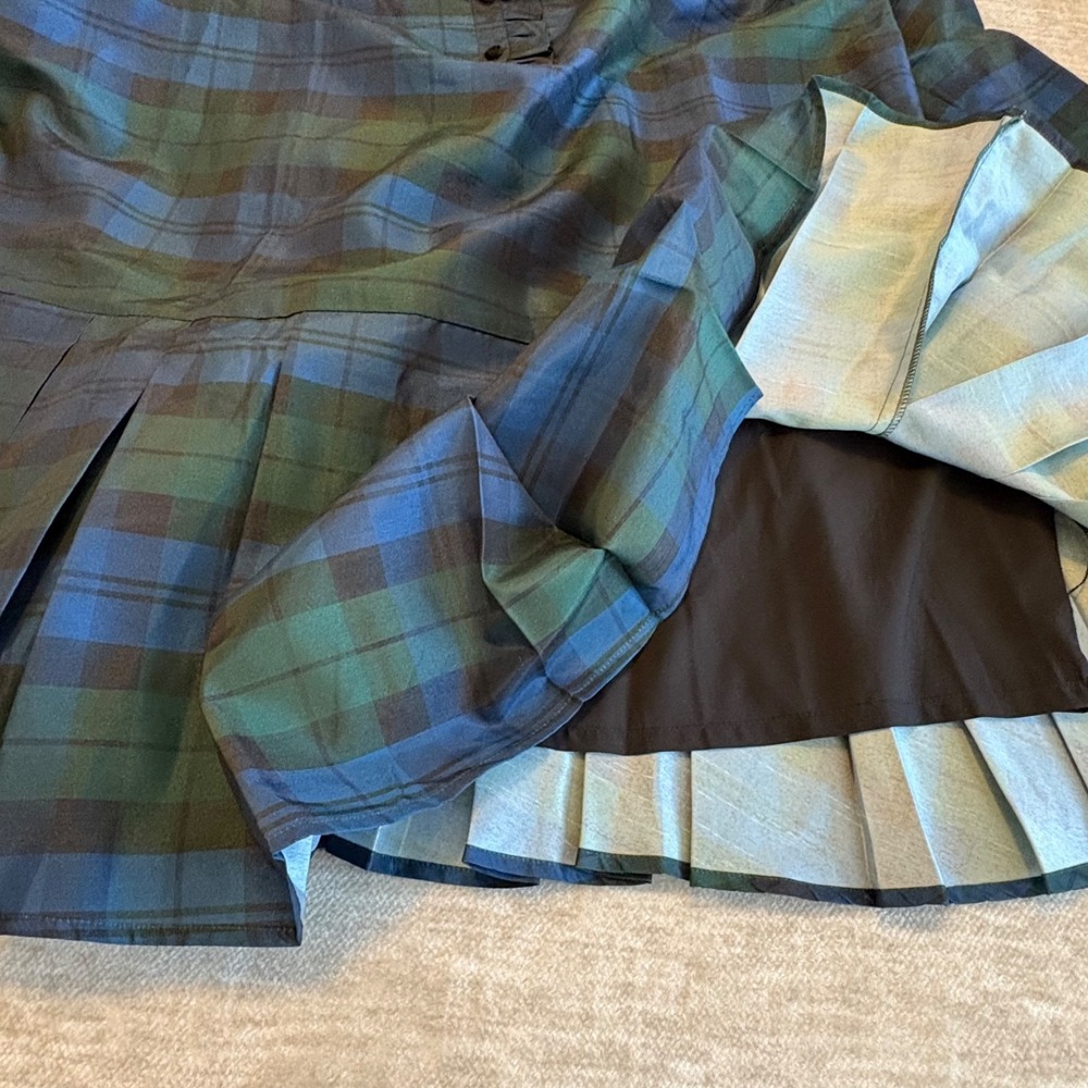 Tuckernuck Blackwatch Tate Plaid Academia Long Sleeve Mini Dress Size XXL NWT - Picture 7 of 10